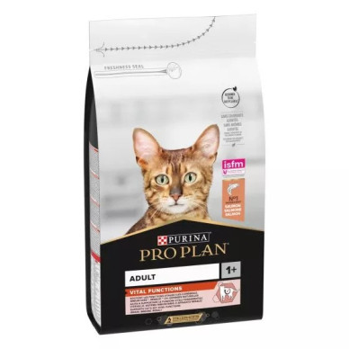 Purina Pro Plan Adult Cat Vital Functions – Hrană Uscată pentru Pisici Adulte cu Somon – 1.5 kg